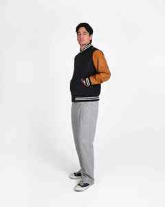 Veste universitaire de baseball de qualité supérieure, personnalisée, pour hommes, col marin personnalisé, université, varsity - Product Image 3