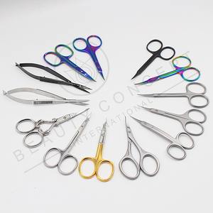 Ciseaux à cuticules extra fins 9 cm, lames courbées en acier inoxydable, pour droitiers, pour éliminer les cuticules mortes des ongles des mains et des pieds - Product Image 5