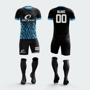 Último Diseño, Conjuntos de Uniformes de Fútbol Personalizados con Impresión Digital Antibacteriana, Parte Delantera Corta, Alta Calidad, Transpirables, de Secado Rápido, Unisex - Product Image 1