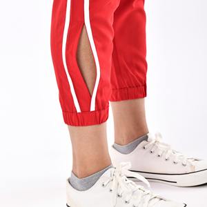 Ladies High Waisted Female Printed <b>Red</b> Side Slit Unisex Sweatpants Custom Sweat Track Jogger Pant for Women - Product Image 4