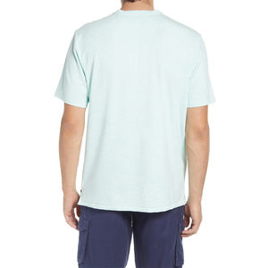 T-shirt décontracté pour homme 100 % coton, col en V, manches courtes, respirant, séchage rapide, couleur unie, coupe classique, fabrication professionnelle - Product Image 2