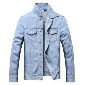 Wholesale Custom Logo High Quality Classic Distressed <b>Mens</b> Blue Ripped Washed Denim <b>Jacket</b> Personalized Vintage Custom Made - Product Image 6