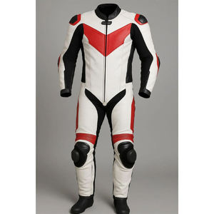Trajes de Motociclismo de Cuero Unisex, Tipo Mono de 2 Piezas, Manga Larga, 500g, Transpirables, Resistentes al Viento, de Secado Rápido, Personalizables - Product Image 1
