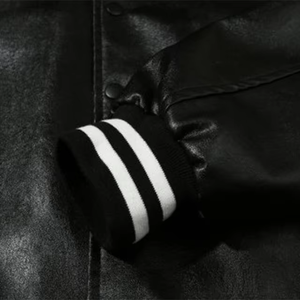 Veste de course moto en cuir respirante coupe-vent sur mesure OEM pour homme, coupe classique légèrement épaisse avec logo d'équipe - Product Image 6