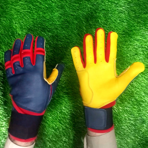 Guantes de Bateo de Béisbol de Alta Calidad, Suaves y Cómodos, de Cuero Genuino, Antideslizantes, de Secado Rápido, Dedos Completos - Product Image 5