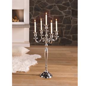 Candelabro de Metal Dorado Antiguo de Cinco Brazos para Decoración Navideña, Eventos, Fiestas y Festivales - Product Image 5