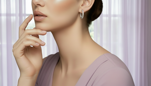 Boucles d'oreilles créoles en or 14 carats et diamants naturels, or et diamants éthiques, à l'envers - Product Image 6