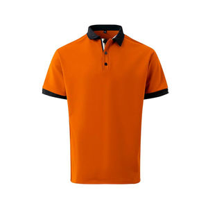 Mejor diseño de los hombres para la Camisa cómoda transpirable sostenible Tendencia Patrón sólido Tallas grandes Logotipo personalizado de punto de manga corta - Product Image 2