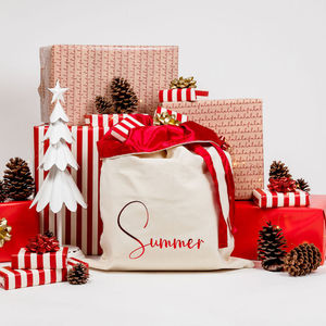 Sac cadeau de Noël personnalisé de haute qualité Article en soie personnalisé avec motif de style uni pour la promotion des États-Unis Prêt pour l'exportation - Product Image 1