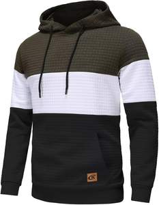 100% coton Streetwear pull à capuche impression numérique cravate-teinture Applique Design lavé à l'acide délavé solide doublé devant - Product Image 1