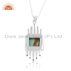 DWS จี้เงินคิงแมนเทอร์คอยส์พร้อมกล่องสร้อยคอโซ่925เงินสเตอร์ลิงทันสมัย - Product Image 2