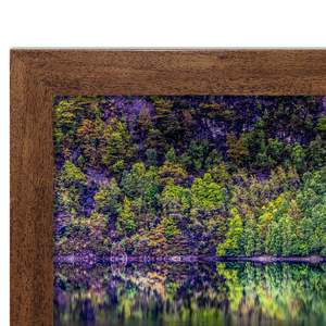 Dark Oak 80 X 120 cm Natural Wood Photo <b>Frame</b> UV Printing and Engraved Design Glass Front for Photos - Product Image 2