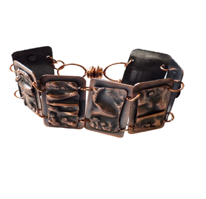 Woman <b>Men</b> Red Cooper Bracelet matte finish cuff Bracelet 100% Pure Cooper Quantum Energy Bracelet - Product Image 1