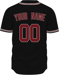 Camiseta de Béisbol Personalizable de Alta Calidad 100% Poliéster MASGAM SPORTS para Hombre, Diseño Sólido a la Moda, Sublimación, Botones Completos - Product Image 3