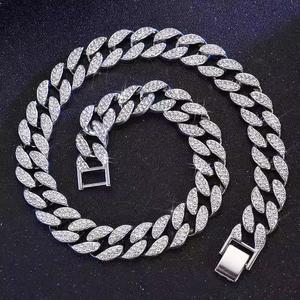 สร้อยคอโซ่แบบคิวบา16มม. สุดเท่925เงินประกายเพชรโมอิสซาไนต์ประดับเพชรแนวฮิปฮอปน้ำแข็งสำหรับผู้ชาย - Product Image 4