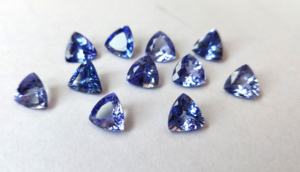 Trillón de tanzanita natural de 5mm facetado-Trillón de tanzanita suelta cortado de calidad superior - Product Image 3