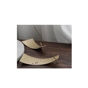 Accessoires support d'encens en laiton Simple, brûleur d'encens décoratif Portable d'aromathérapie pour artisanat brillant poli - Product Image 1