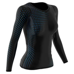 Chemises de compression pour femmes, vêtements de sport, mélange de polyester et de spandex, chemises de compression avec logo et design personnalisés - Product Image 5