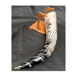 Soporte de Cuerno Animal Estilo Vikingo, Artesanía India Natural Hecha a Mano de Primera Calidad, Gran Capacidad, Pulido, Decoración para el Hogar - Product Image 5