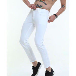 Pantalones Deportivos Holgados para Hombre, Nuevos, de Alta Calidad, Personalizados, de Colores Sólidos, Rectos, Impermeables, de Mezclilla, Lavados, con Logotipo Estampado, para Otoño y Verano - Product Image 3