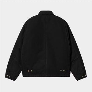 Chaquetas de entrenador de cuello vuelto unisex de alta calidad Estilo de diseño personalizado de peso pesado para uso en exteriores Logotipo frontal de lona-Fabricante - Product Image 2