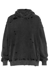 Custom Distressed Hoodie <b>for</b> Causal Wear Color <b>Top</b> Quality <b>Men's</b> Fashionable <b>Thermal</b> Hoodies - Product Image 5
