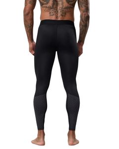 Leggings Negros para Hombre, Pantalones de Compresión Elásticos, Capa Base Deportiva para Gimnasio, Entrenamiento, Correr, Fitness y Rendimiento Deportivo - Product Image 2
