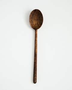 Cuillères en bois personnalisées écologiques et naturelles en gros |   Cuillères à salade en bois réutilisables, cuillère de cuisine en bois d'Inde - Product Image 5