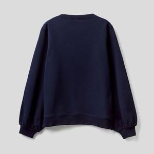 Mejor calidad logotipo personalizado streetwear cuello redondo en blanco sudaderas mejor calidad suéter 100% algodón hombres sudaderas de algodón - Product Image 5