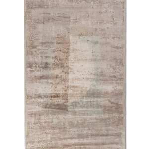 Alfombra Rectangular UnfoldBy Kavi Modern Ivory de Lana y Seda de Bambú Anudada a Mano, Modelo Esk-330(3D), 10 mm, para Sala de Estar y Dormitorio - Product Image 1