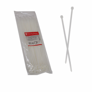 สายพลาสติกอเนกประสงค์ขนาด5มม. ฟรีฮาโลเจนยาว300มม. พร้อมซิปสีขาว - Product Image 1