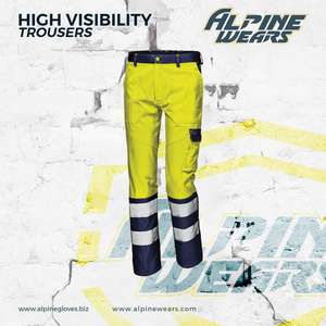 OEM Durable Heavy Duty Reflective Workwear Cargo Pantalones 100% Algodón Ligero Cintura media Multi bolsillo Pantalones de hombre lavados - Product Image 4