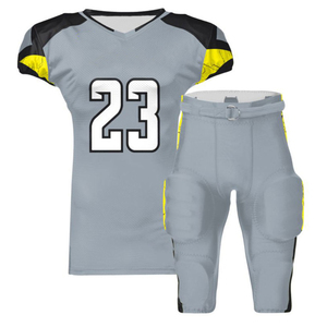 Nouvel uniforme de football américain de style optimal pour hommes, logo personnalisé, manches courtes, 100% polyester, ensembles à séchage rapide, toutes saisons - Product Image 4