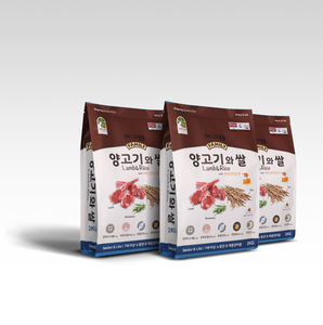 [DOGRANG] Nourriture pour chiens seniors, agneau et riz, 2 kg, 7 ans et plus, qualité supérieure, naturelle, nutritive, équilibrée, saine - Product Image 1