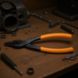 Alicates de punta recta con mangos recubiertos de PVC para trabajar con circlips y orificios, producto de calidad - Product Image 3