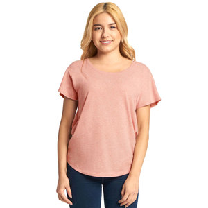 Camiseta de manga corta con hombros descubiertos y cuello redondo para mujer - Product Image 3