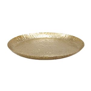 Bol et plateau en aluminium de qualité supérieure, grand bol rond en métal, vaisselle et plateau pour centre de table de mariage - Product Image 1