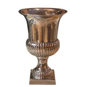 Shiny Brown Modern Aluminum/Brass <b>Floor</b> <b>Vase</b> Table Centerpiece Decoration New Design Luxury Tabletop Christmas Wedding Decor - Product Image 3