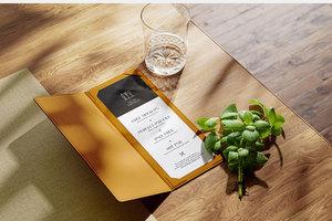ฝาครอบเมนูหนังสังเคราะห์ PU เป็นมิตรกับสิ่งแวดล้อม - Product Image 4