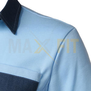 Camisa de Franela Sólida Personalizada OEM 2025, Corte Entallado, Color en Contraste para Hombre, para Venta al por Mayor por MAXFIT ENTERPRISES - Product Image 3