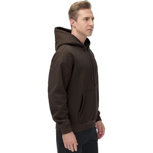 Vente chaude 100% coton hommes pull à capuche surdimensionné unisexe grande taille sweats polaire vêtements sweat à capuche blanc - Product Image 4