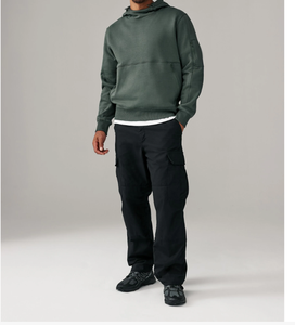 Bonnes fêtes de fin d'année, tendance du moment, sweat-shirts pour hommes en molleton 100% coton de haute qualité, surdimensionnés, impression numérique, finition unie teinte, pour l'hiver - Product Image 3