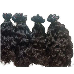 ผมมนุษย์บริสุทธิ์จากอินเดียเส้นผม100% ธรรมชาติสีดำเงางาม - Product Image 1