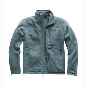 Veste polaire de haute qualité pour hommes avec col montant Logo personnalisé Automne Hiver Full-Zip Crew Neck Solid Design - Product Image 2