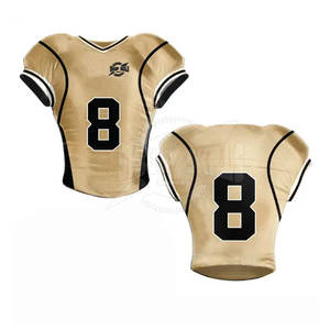 Nouveau style couleur unie respirant grande taille ensembles d'uniformes de football américain poids léger logo personnalisé de haute qualité - Product Image 5