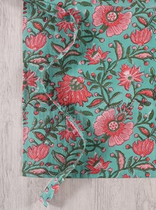 Dernier design Nouveau tablier en coton tendance Tissu de cuisine en coton biologique Bloc imprimé Accessoires de cuisine teints en couleur unie - Product Image 4