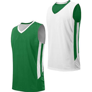 T-shirt de sport à col en V pour homme, prix d'usine, imprimé, logo personnalisé OEM, séchage rapide, maillot de basket-ball - Product Image 1