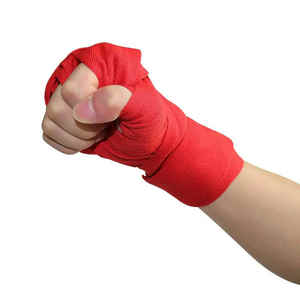 Bandages de boxe unisexes légers MMA Kickboxing Muay Thai, doublure en coton respirant avec boucle pour le pouce, équipement et protection de boxe - Product Image 5