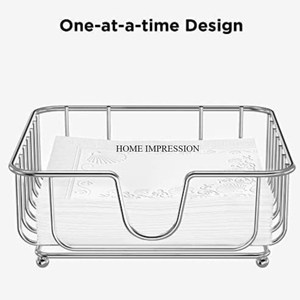 Porte-serviettes élégant et durable en acier inoxydable de haute qualité, antirouille pour bureau à domicile ou restaurant, porte-serviettes de table - Product Image 3