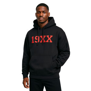 Sudadera con Capucha Negra KAP, Mezcla de Algodón, Ropa de Fraternidad Griega, Diseño Personalizado Divine Nine HBCU, Ropa Urbana con Año de Fundación - Product Image 1